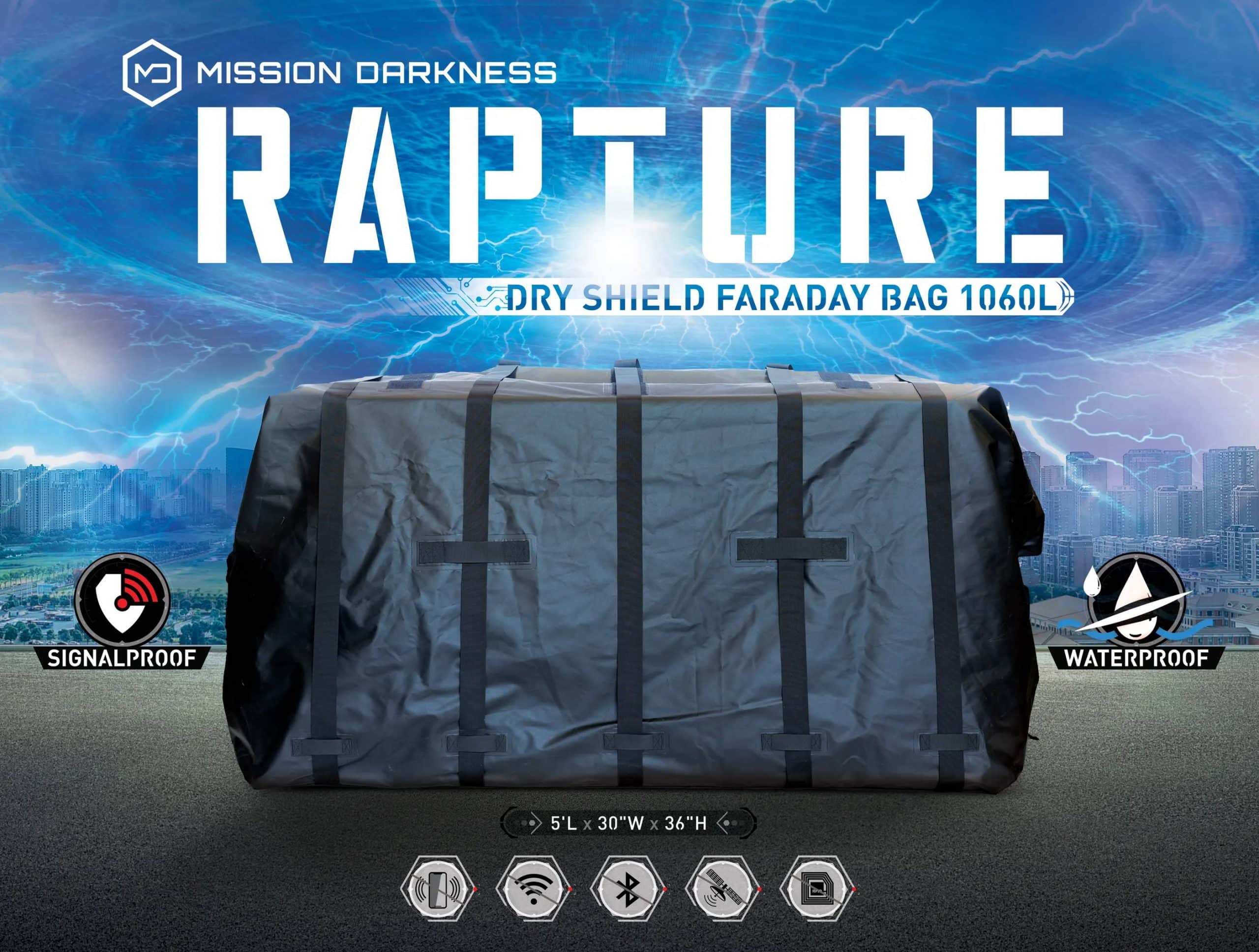 Cryptsec | Mission Darkness™ Dry Shield Rapture Faraday-väska